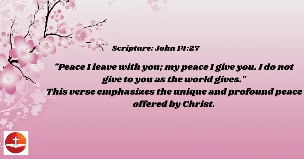  peace offered by Christ