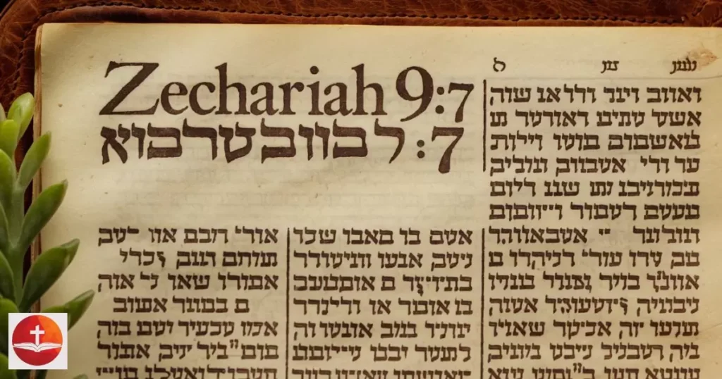 Zechariah 9:7