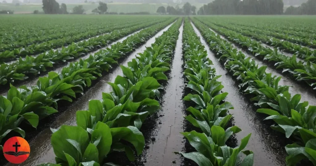 rain and crops