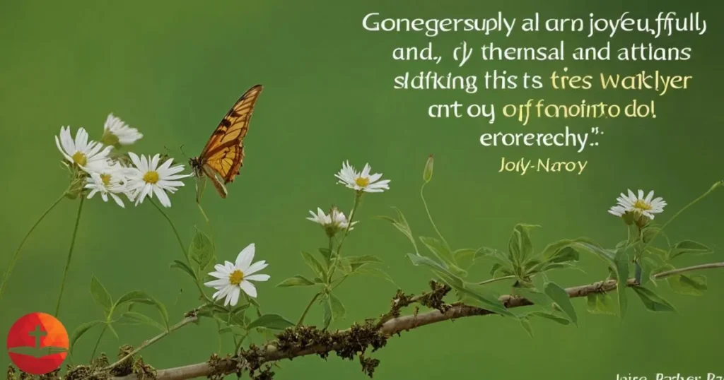 generously and joyfully