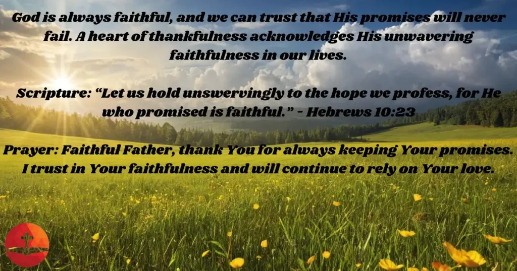 God’s Faithfulness