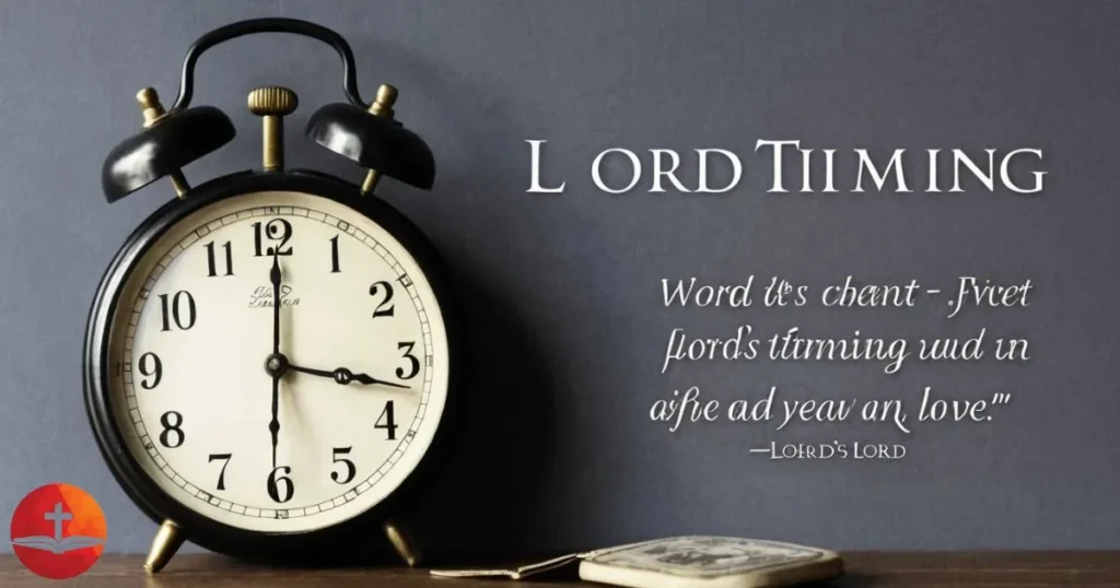 Lord's timing in love