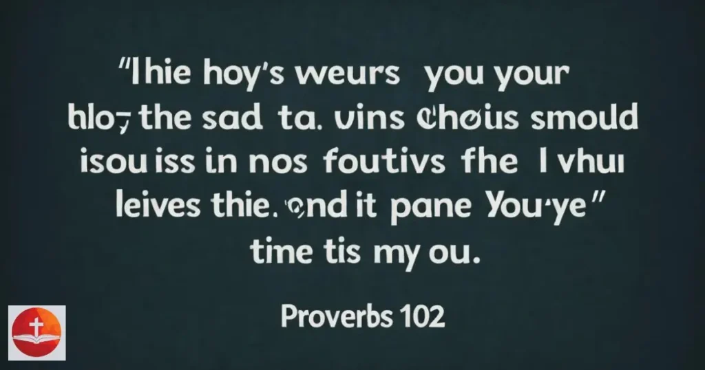 Proverbs 10:22