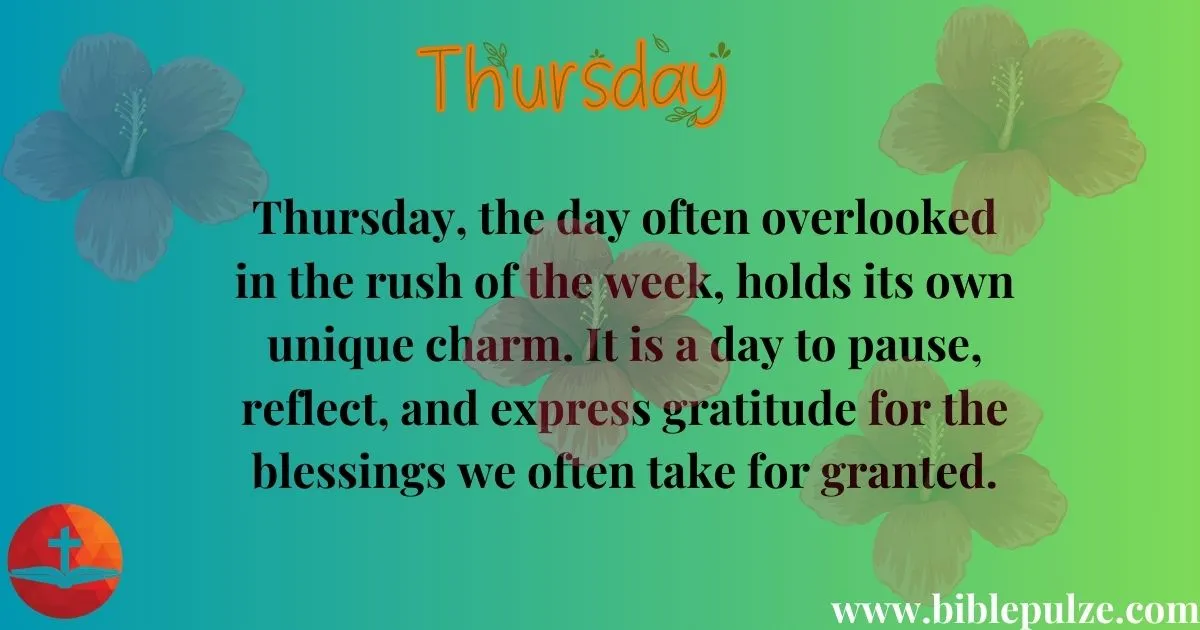 Thursday Blessings 2